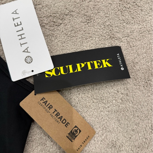 NWT Athleta Black and Gray sports bra, XL - Picture 2 of 3